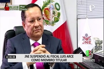 JNE resuelve suspender al fiscal Luis Arce como miembro titular del pleno
