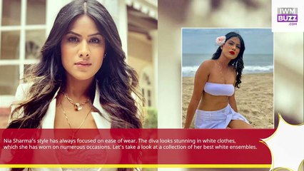 Highlighting The Most Voguish Looks Of Nia Sharma In White Checkout Here