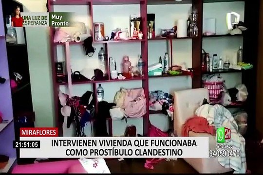 Intervienen prostíbulo clandestino en Miraflores