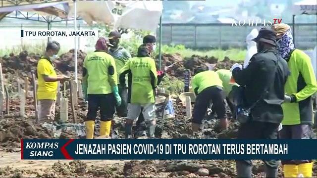 TPU Rorotan Terus Bertambah, Hari Ini Sudah Ada 10 Jenazah Covid-19 yang Dimakamkan