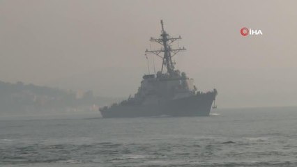 ABD savaş gemisi boğazdan geçti