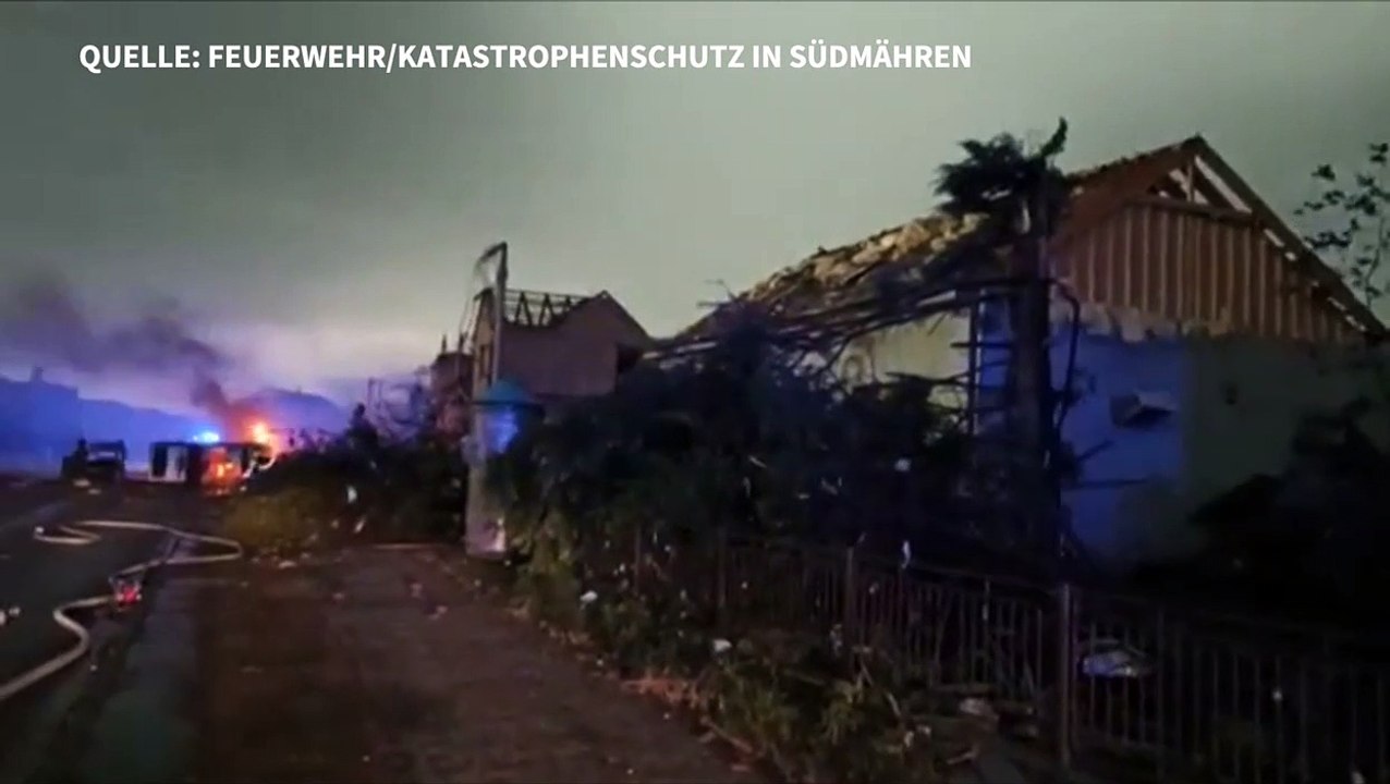 Tornado hinterlässt schwere Schäden in tschechischem Dorf