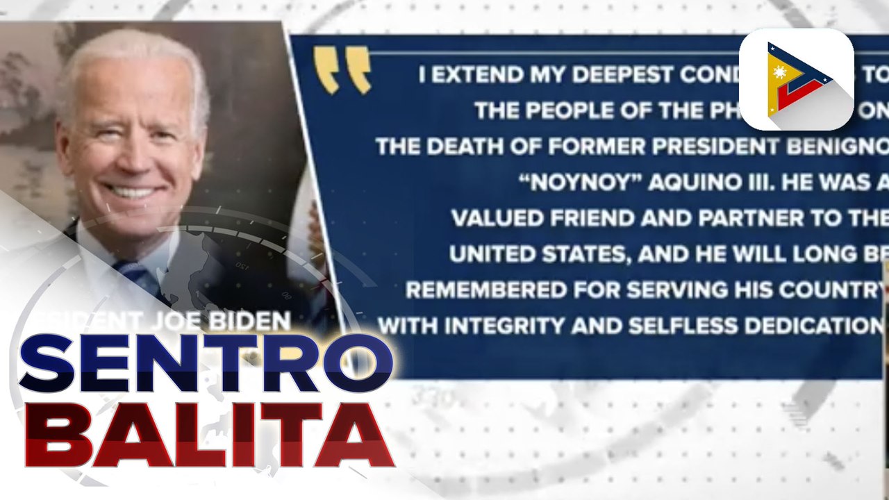 U.S. Pres. Biden, nagpaabot ng pakikiramay sa pagpanaw ni dating Pangulong Noynoy Aquino