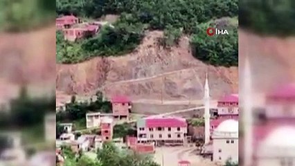 Giresun'da yol çalışmasında faciadan dönüldü