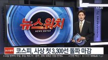 코스피, 사상 첫 3,300선 돌파 마감