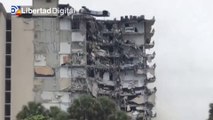 Un edificio de doce plantas se derrumba en Miami y deja una imagen desoladora