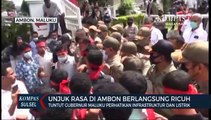 Unjuk Rasa Tuntut Gubernur Maluku Perhatikan Infrastruktur Dan Listrik Ricuh
