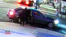 Car Rolls Onto Sidewalk After Driver Shot In the Head
