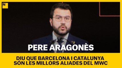 Pere Aragonès diu que Barcelona i Catalunya són les millors aliades del MWC