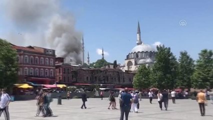 Son dakika haberleri! Fatih'te iş yeri yangını (2)
