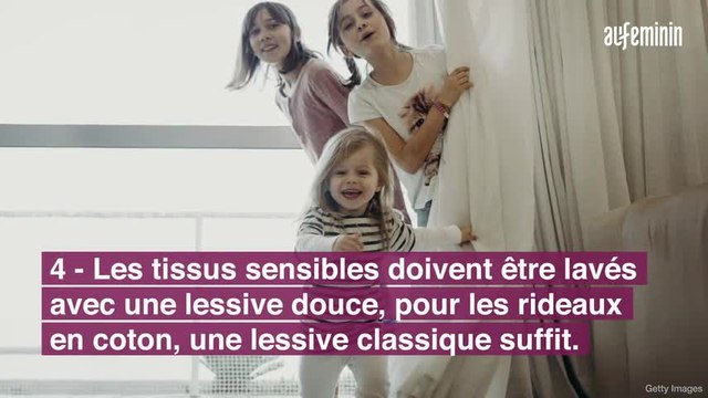 Les 7 règles d’or pour bien laver ses rideaux