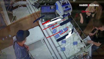 800 bin liralık dolandırıcılık anbean kamerada