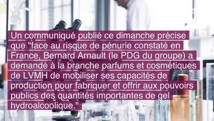 LVMH va produire du gel hydroalcoolique