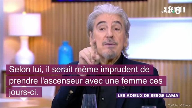 Serge Lama pense qu'il est dangereux de prendre l'ascenseur avec une femme