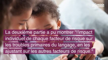 Exposer un enfant aux écrans peut entraîner un trouble du langage