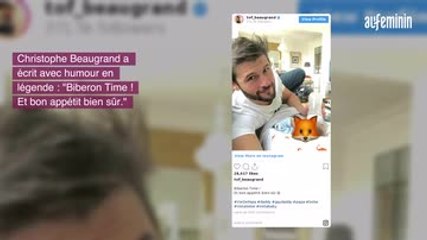 Christophe Beaugrand partage un joli moment avec son fils