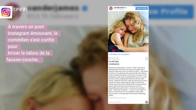 James Van Der Beek annonce la fausse-couche de sa femme