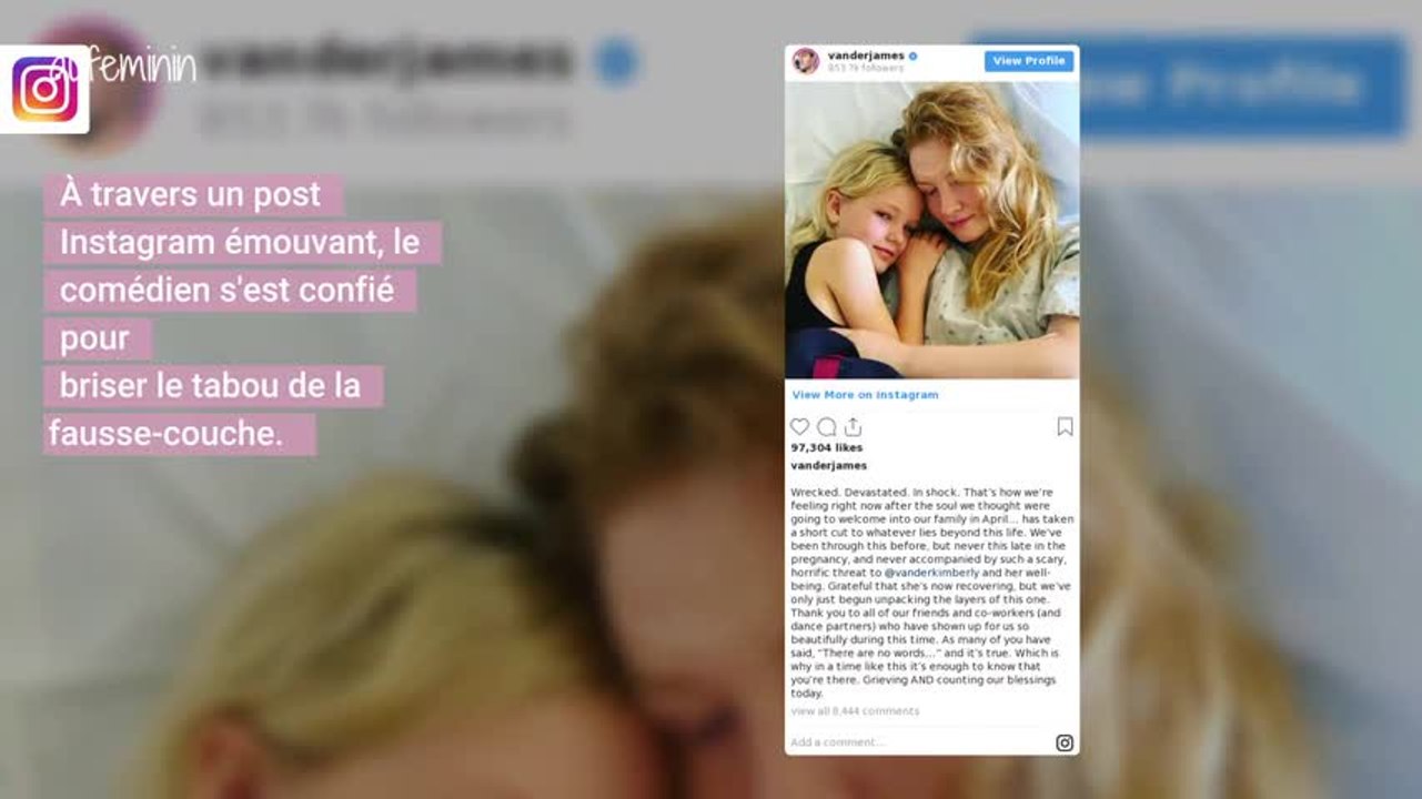 James Van Der Beek annonce la fausse-couche de sa femme