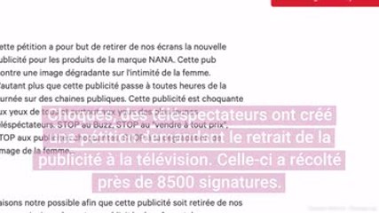 "Vive la vulve" : des téléspectateurs appellent à censurer une publicité Nana