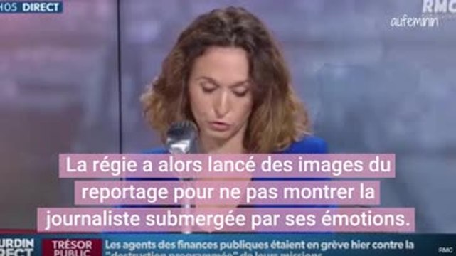 Sur RMC, une journaliste en larmes en annonçant un reportage sur un féminicide