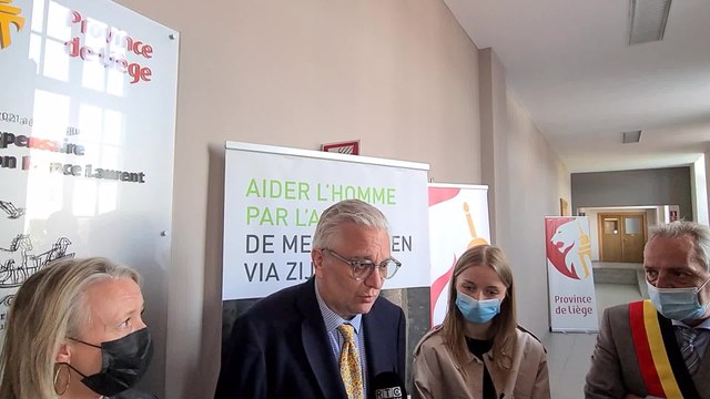 Inauguration du dispensaire de la Fondation Prince Laurent à Liège en présence du prince Laurent