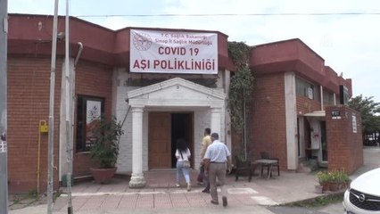 Randevusuz Kovid-19 aşı merkezi ilgi görüyor