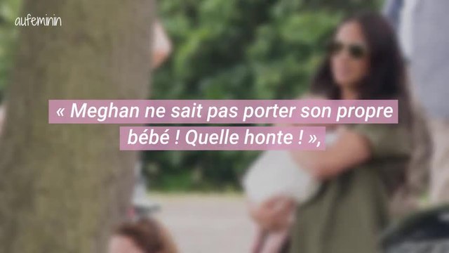 Meghan Markle, accusée d'être une mauvaise mère pour Archie