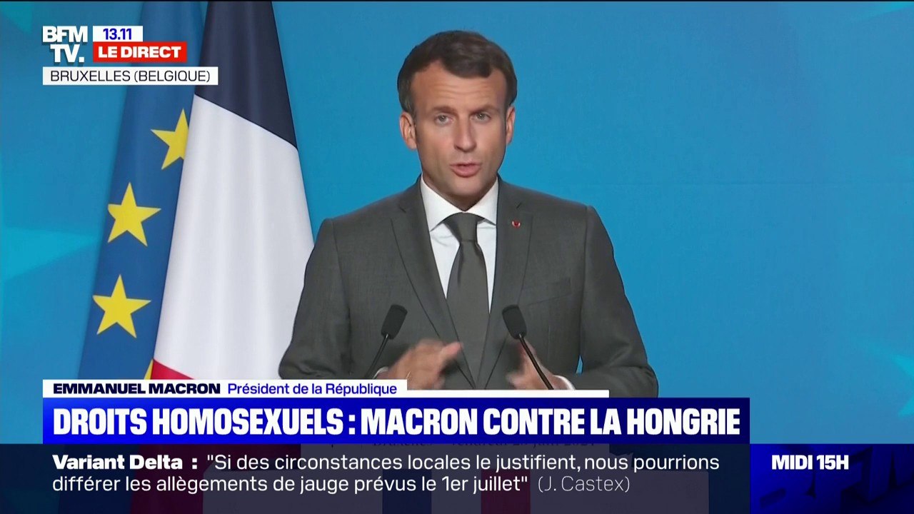 Loi homophobe en Hongrie: Emmanuel Macron dénonce une loi "totalement contraire à nos valeurs et à notre droit"