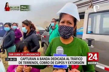 SJL: capturan a banda dedicada al tráfico de terrenos