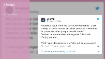 Descargar video: EnjoyPhoenix taclée après avoir donné de fausses informations sur la pilule