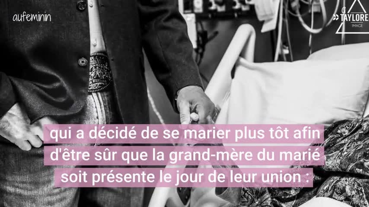 Ce couple s'est dit "oui" à l'hôpital pour que la grand-mère du marié soit présente, et les photos sont magnifiques