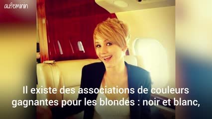 Associer couleur vêtements blonde