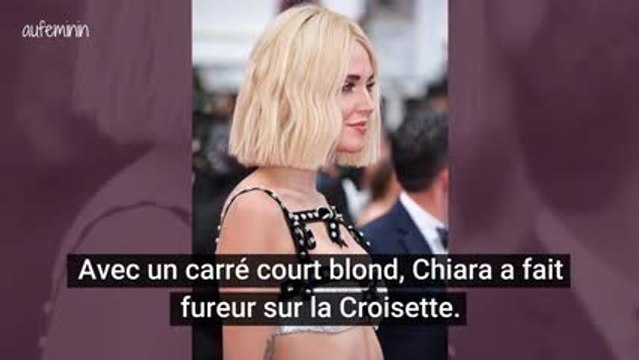 Le carré court de Chiara Ferregni au festival de Cannes