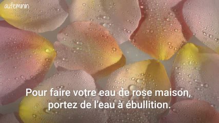 Faire son eau de rose maison