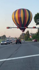 Hot Air Balloon Stops Traffic With Unscheduled Landing