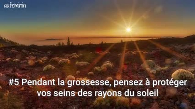 astuces belle poitrine grossesse