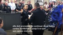 Atteinte d'un cancer incurable, cette petite fille réalise son rêve grâce à la police