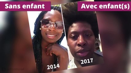 10 portraits avant et après avoir eu des enfants...