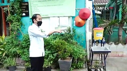 Presiden Jokowi Sidak PPKM Mikro di Cempaka Putih, Jakarta Pusat