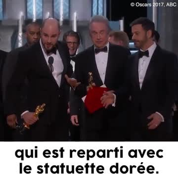 Oscars 2017 : Fail lors de l'annonce de l'Oscar du meilleur film