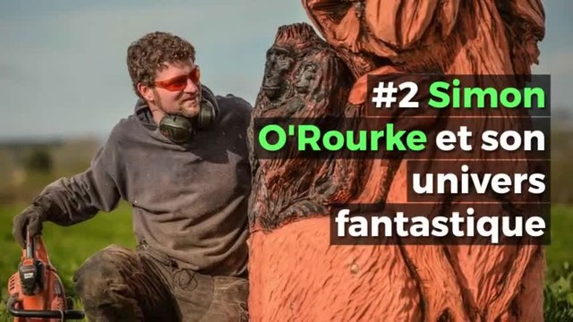 Ces trois artistes réalisent des oeuvres d'art avec une tronçonneuse!