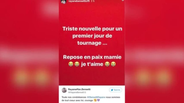Rayane Bensetti en deuil : son message bouleversant de remerciement à ses fans