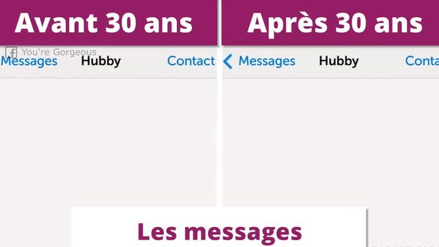 La vie avant 30 ans VS la vie après 30 ans