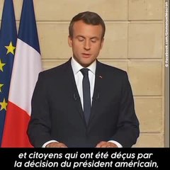 Macron interpelle Trump dans un discours sans concessions