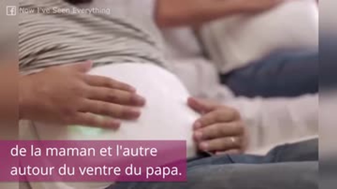 Une ceinture pour sentir les mouvements de bébé dans le ventre
