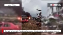 Tornado nel sud della Repubblica Ceca, case distrutte e almeno 200 persone ricoverate