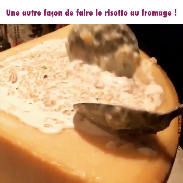 Une drôle de façon de faire un risotto au fromage