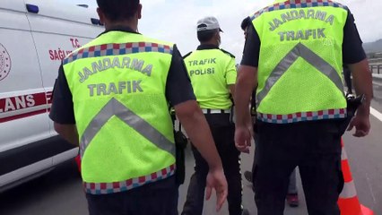 SİVAS - Bariyerlere çarpan motosikletin Rus sürücüsü öldü