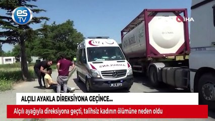 Alçılı ayakla direksiyona geçince