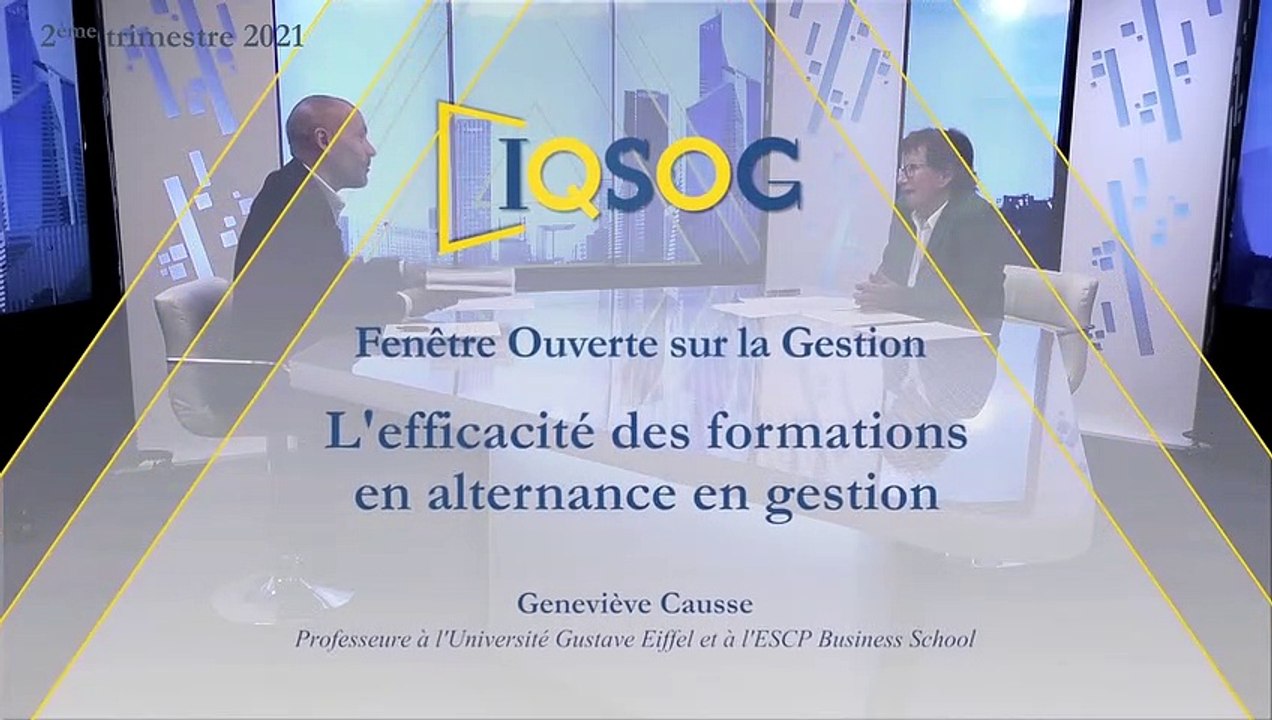 L'efficacité des formations en alternance en gestion [Geneviève Causse]